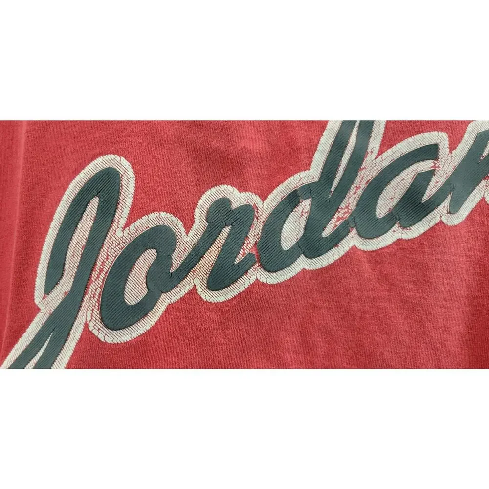 Vintage Men's Air Jordan 23 Red Cotton T-Shirt XL